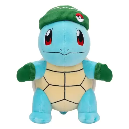 Pokémon plyšová figúrka Squirtle so zeleným klobúkom a rukavicami 20 cm produktová fotografia