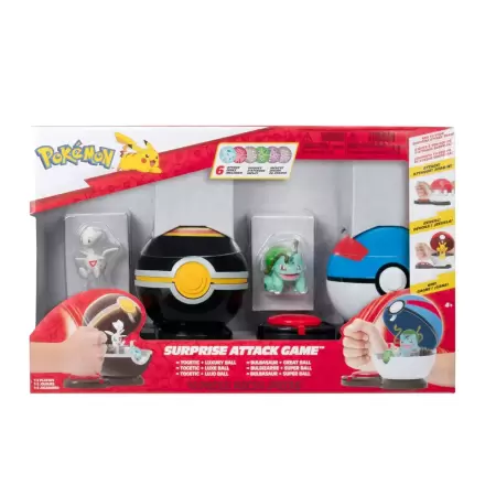 Pokémon Surprise Attack Hra Togetic & Luxury Ball verzus Bulbasaur #4 & Great Ball produktová fotografia