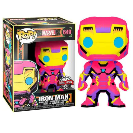 Marvel POP! Marvel Black Light Vinyl Figure Iron Man 9 cm [DAMAGED PACKAGE] termékfotója