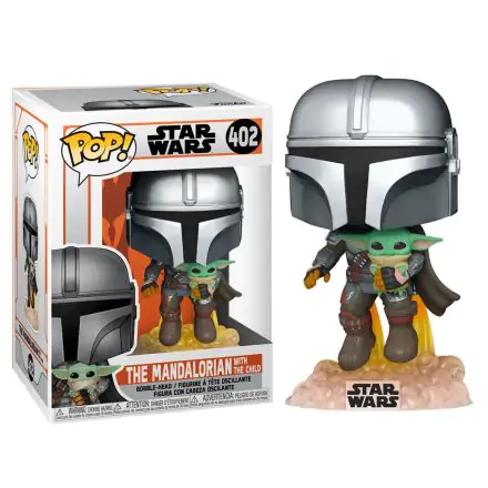 Star Wars The Mandalorian POP! TV Vinyl figurka Mando Flying w/ Jet Pack 9 cm termékfotója