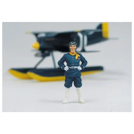 Porco Rosso model kit s figúrkou 1/48 Curtiss R3C-0 Seaplane & Curtis produktová fotografia