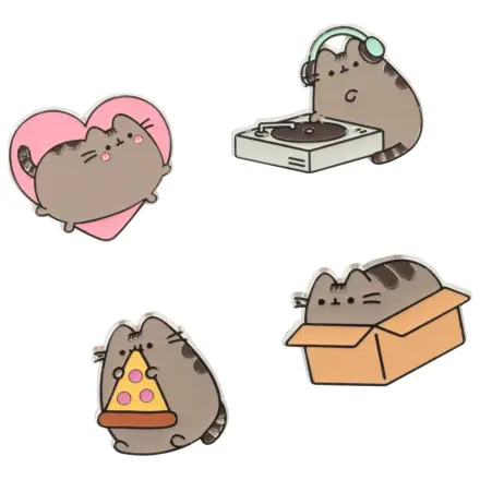 Pusheen sada 4 špendlíkov produktová fotografia