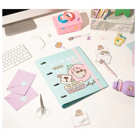 Pusheen 4 krúžkový zakladač produktová fotografia