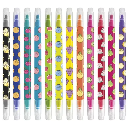 Pusheen Fruits sada 12 zmizíkovateľných fixiek produktová fotografia