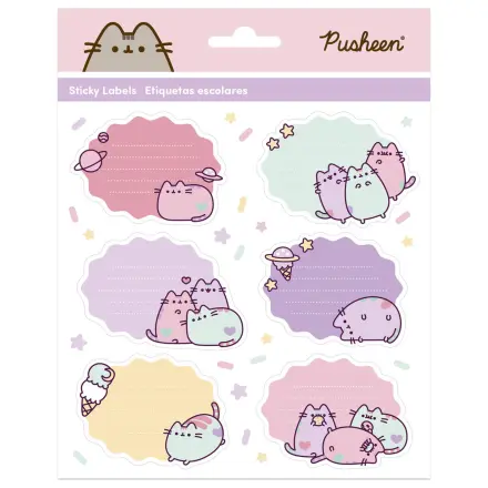 Pusheen prémiové lepiace etikety produktová fotografia
