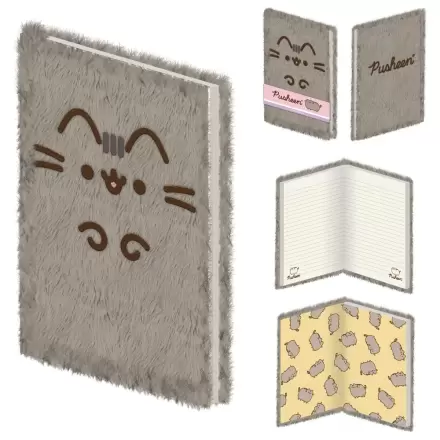 Pusheen plyšový zápisník produktová fotografia