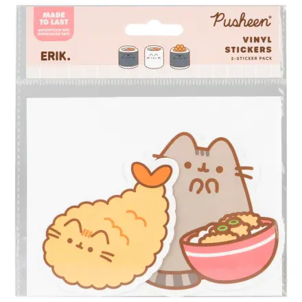 Pusheen Sushi Roll sada 2 vinylových nálepiek produktová fotografia