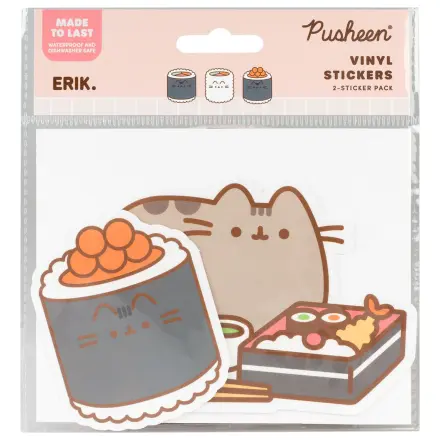 Pusheen Sushi Roll sada 2 vinylových nálepiek produktová fotografia