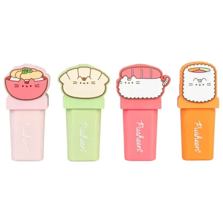 Pusheen Sushi Roll sada 4 zvýrazňovačov s topperom produktová fotografia