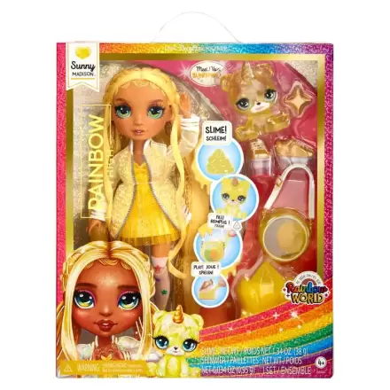 Rainbow High Rainbow World Sunny bábika 25 cm termékfotója