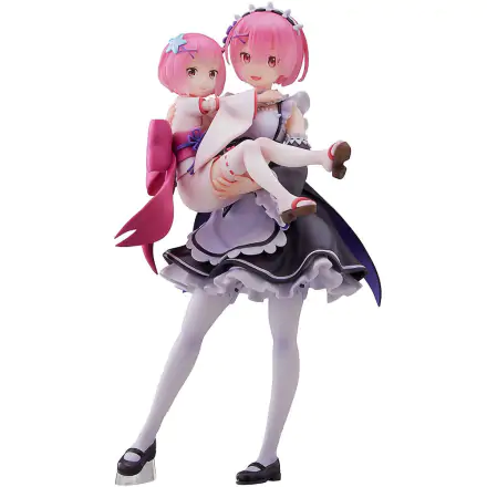 Re:Zero Starting Life in Another World PVC szobor 1/7 Ram & Childhood Ram 23 cm termékfotója