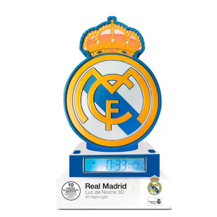 Real Madrid 3D budík lampa produktová fotografia