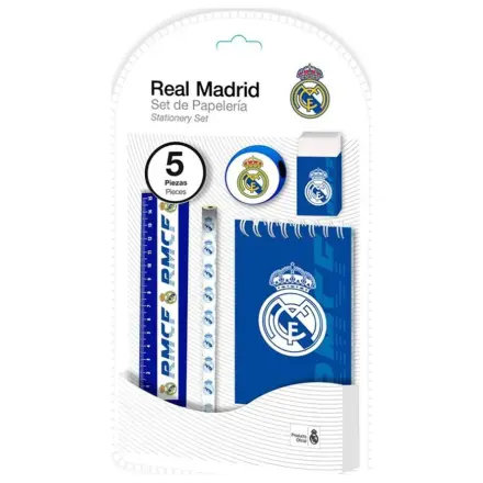 Real Madrid Emblem súprava písacích potrieb, 5-dielna produktová fotografia