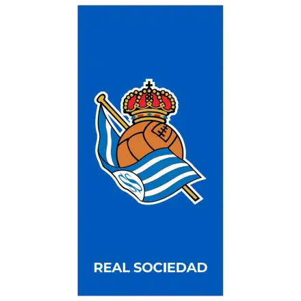 Real Sociedad F.C mikroflísová plážová osuška produktová fotografia