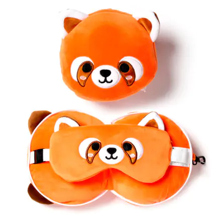 Relaxeazzz Adoramals Red Panda Bea cestovný vankúš a maska na oči produktová fotografia