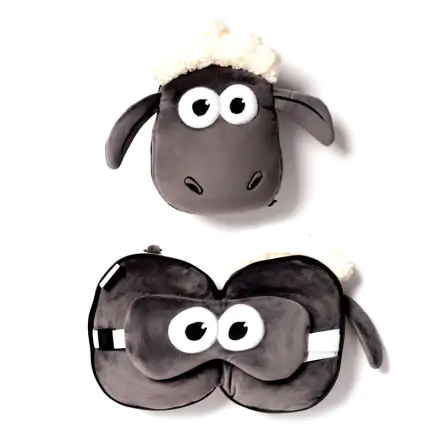 Relaxeazzz The Sheep Shaun cestovný vankúš a maska na oči produktová fotografia