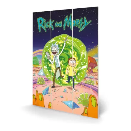 Rick and Morty Drevená Nástenná Dekorácia Portal 20 x 30 cm produktová fotografia