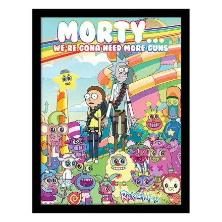 Rick and Morty Zberateľská Tlač Rámovaný Plagát Cuteness Overload produktová fotografia