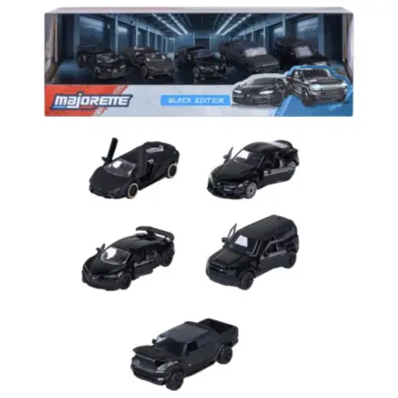 RIDE COOL Black Edition balenie 5 miniatúrnych áut 1:64 produktová fotografia