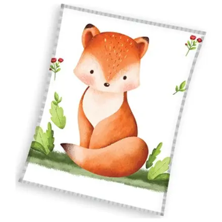 Rusty the Fox flísová deka produktová fotografia