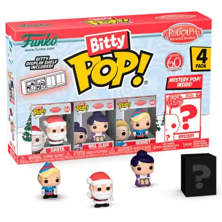 Rudolph Red Nosed Reindeer Bitty Funko POP! vinylová figúrka 4-balenie Santa produktová fotografia