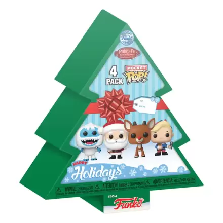 Rudolph the Red-Nosed Reindeer Pocket POP! Vinylová figúrka 4-Pack Tree Holiday 4 cm produktová fotografia