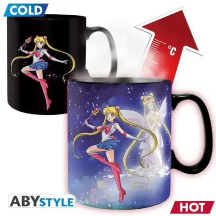 SAILOR MOON - Sailor & Chibi - Hrnček meniaci farbu 460ml produktová fotografia