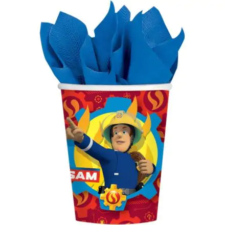 Fireman Sam papierové poháre 8 ks 250 ml produktová fotografia
