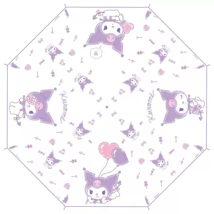 Sanrio Paličkový Dáždnik Kuromi Kawaii Transparentný produktová fotografia