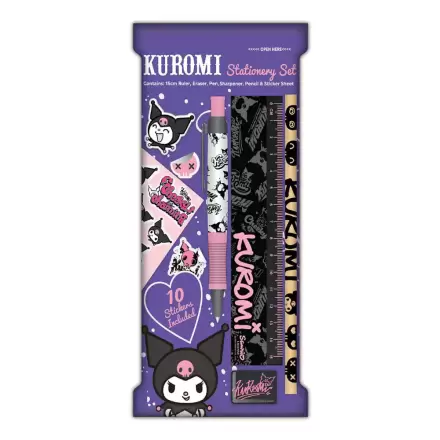 Sanrio Súprava písacích potrieb balenie 6 kusov Kuromi produktová fotografia