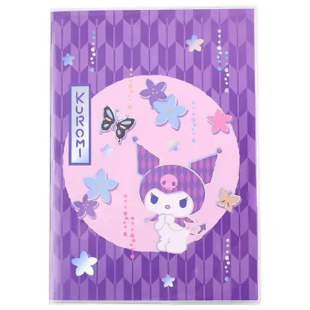 Sanrio Zápisník Kuromi japonský holografický kockovaný produktová fotografia
