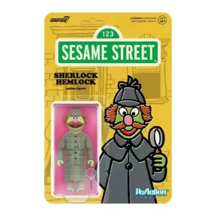 Sesame Street ReAction Action Figure Wave 03 Sherlock Hemlock 10 cm termékfotója