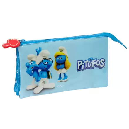 Smurfs trojité puzdro na ceruzky produktová fotografia