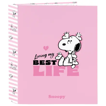Snoopy kartónový zakladač so 4 krúžkami A4 produktová fotografia