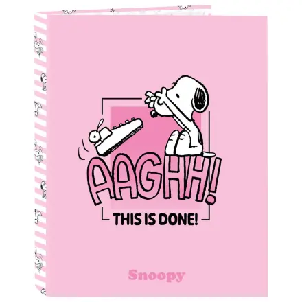 Snoopy A4 kartónový 4-krúžkový zakladač produktová fotografia