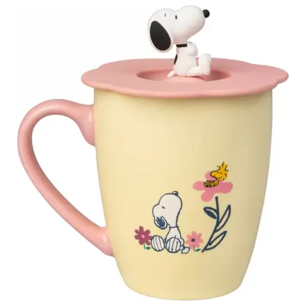 Snoopy prémiový hrnček s vrchnákom produktová fotografia