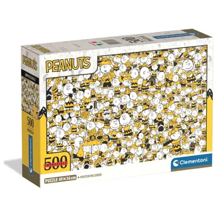 Snoopy Crowd Chaos 500 dielne kompaktné puzzle produktová fotografia