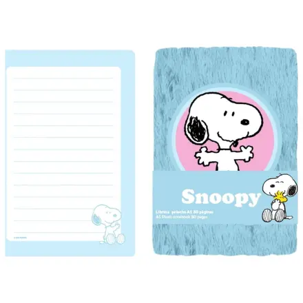 Snoopy Peanuts A5 plyšový zápisník produktová fotografia