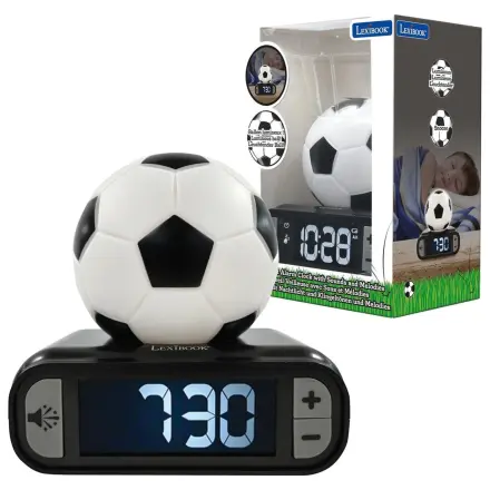 Futbalový 3D nočné svetlo digitálny budík produktová fotografia