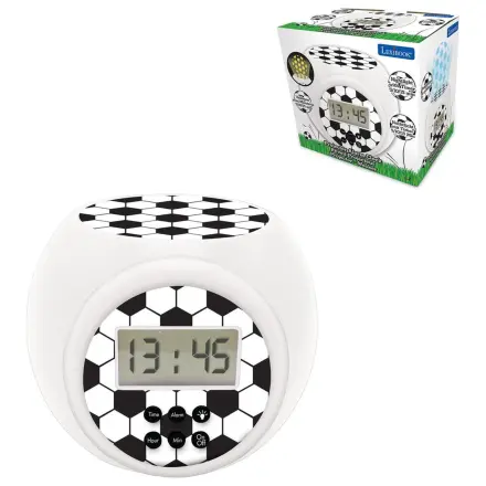 Projektorový budík futbal produktová fotografia