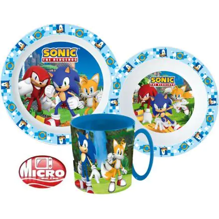Sada jedálenského riadu Sonic the Hedgehog, micro plastic set produktová fotografia