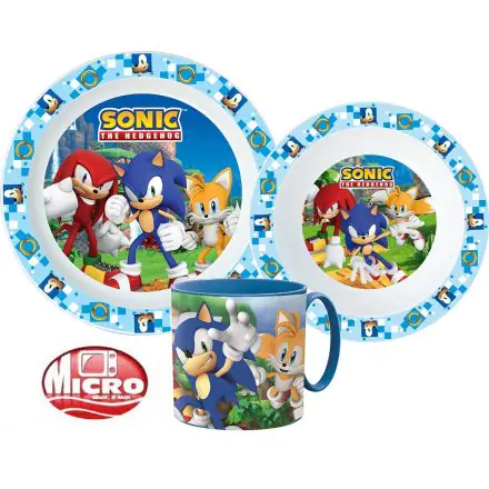 Sonic the Hedgehog jedálenský set, mikro plastový set produktová fotografia