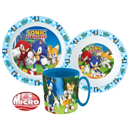 Sonic Adventure jedálenská súprava, súprava z mikroplastu s hrnčekom 350 ml produktová fotografia