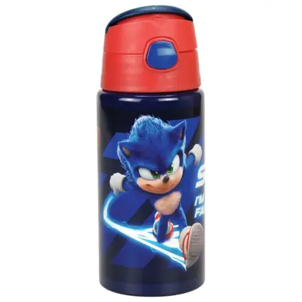 Sonic Brawn fľaša na vodu z hliníka so slamkou a vešiakom, 500 ml produktová fotografia
