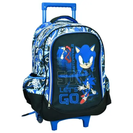Sonic Go Fast školská taška na kolieskach, taška 46 cm produktová fotografia