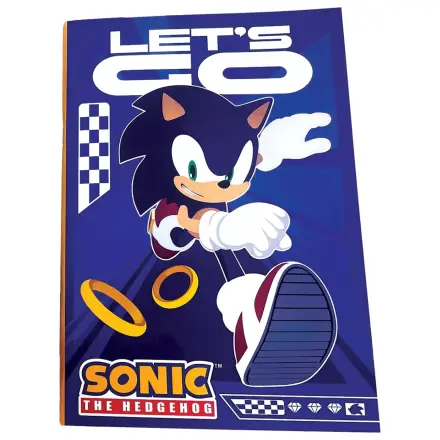Sonic Let's Go B/5 Linkovaný zápisník, 40 strán produktová fotografia