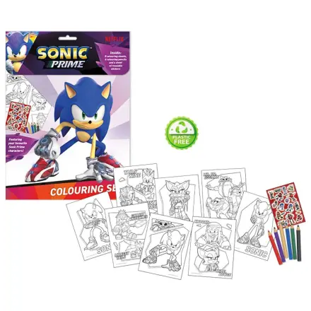 Sonic Prime Omaľovánka + sada nálepiek produktová fotografia