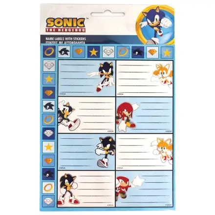 Sonic Rings Sada 16 nálepiek na zošit produktová fotografia