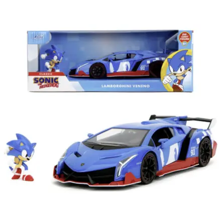 SONIC Sonic & Lamborghini Veneno 1:24 produktová fotografia