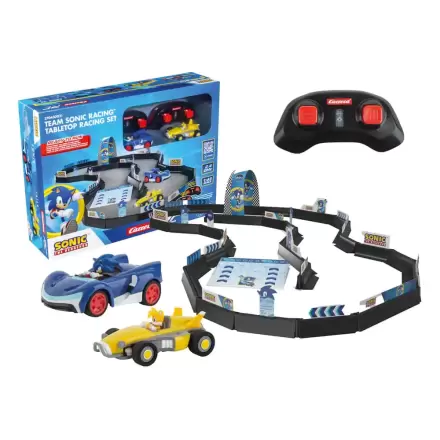 Sonic the Hedgehog RC diaľkovo ovládané auto 1/43 2.4GHz súprava na pretekanie na stole produktová fotografia